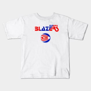 Defunct Florida Blazers WFL Football Kids T-Shirt